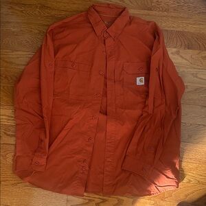 Carhartt Rust Long Sleeve Shirt